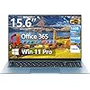 Naclud Computadora portátil de 15.6 pulgadas, Windows 11 portátiles con 16 GB de RAM 1024 GB SSD, Celeron N5100, Office 365, IPS FHD, WiFi 6, batería de 53.2 Wh, visualización de 180°, HDMI