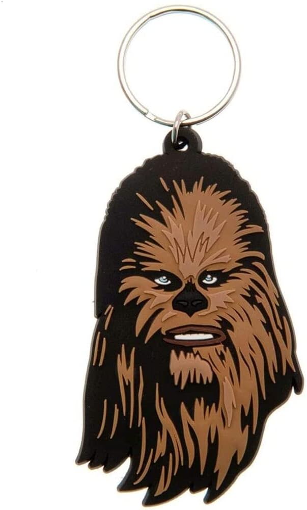 Star Wars, RK38346C, Star Wars - Chewbacca Rubber Keychain, Multi-Color, 4.5 x 6cm