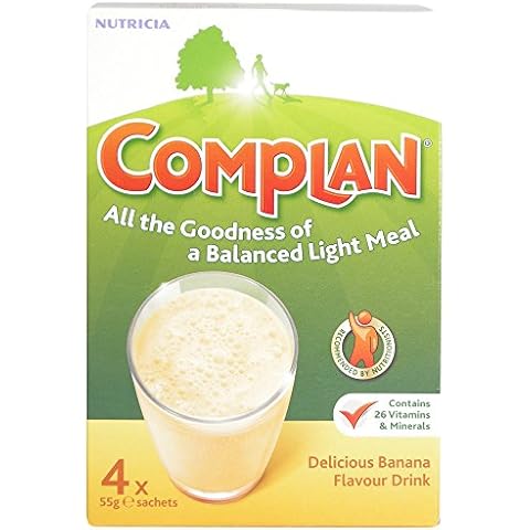 Complan Banana Flavour Diet Shake 4X55G Cover