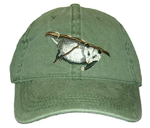 Tom's Bird Feeders Opossum Embroidered Cotton Cap Green