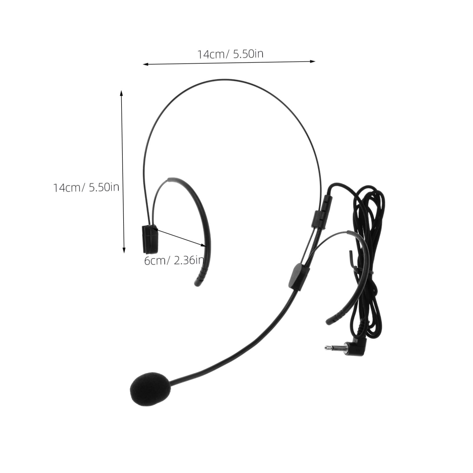ibasenice Professional Head-Mounted Microphone Headset Amplifier for Teachers Performances