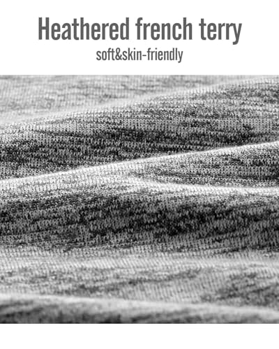 Mens Lounge Shorts Knit Terry Cloth Drawstring Athletic Sweat Shorts with Pockets 6 Inch4