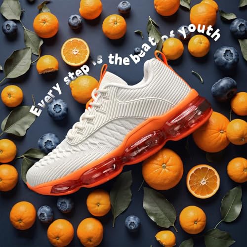 Image of Luogoks Womens Walking Running Shoes Air Cushion Basketball Sneakers Fashion Tennis Breathable Sport Gym Fitness Cross Trainers Shoes