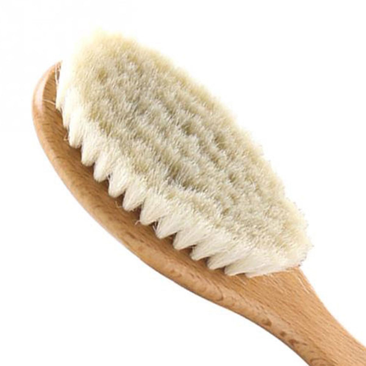 SOESFOUFU Beard Cleaning Brush Mustache Brush Shaving Brush Men's Beard Care Wool Brush Face Baby Shower Brush