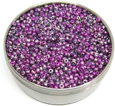 8.82oz Rocailles PRECIOSA Seed Beads 8/0, red