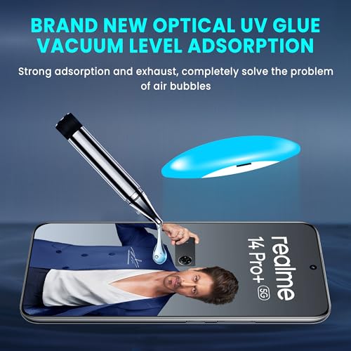 Image of ArmourPro Military Grade UV Tempered Glass Compatible For Realme 14 Pro Plus, P3 Pro and P3 Ultra 5G (6.83 Inch) With Easy UV Installation Kit | Edge To Edge Coverage | Crystal Clear, Pack of 2