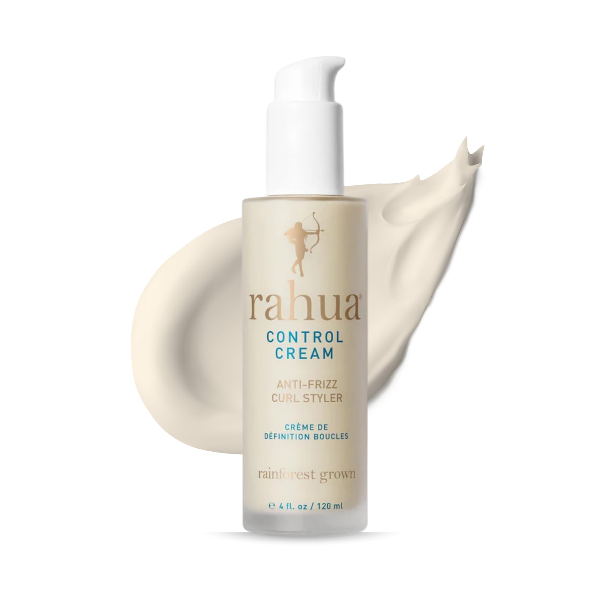 Rahua Control Cream Curl Styler, Vegan Anti-Frizz Curl Defining Cream with Shea Butter Oil, Moisturizing Leave In Styler for Curly Hair, Lightweight Humidity Resistant Formula, 4 Fl Oz