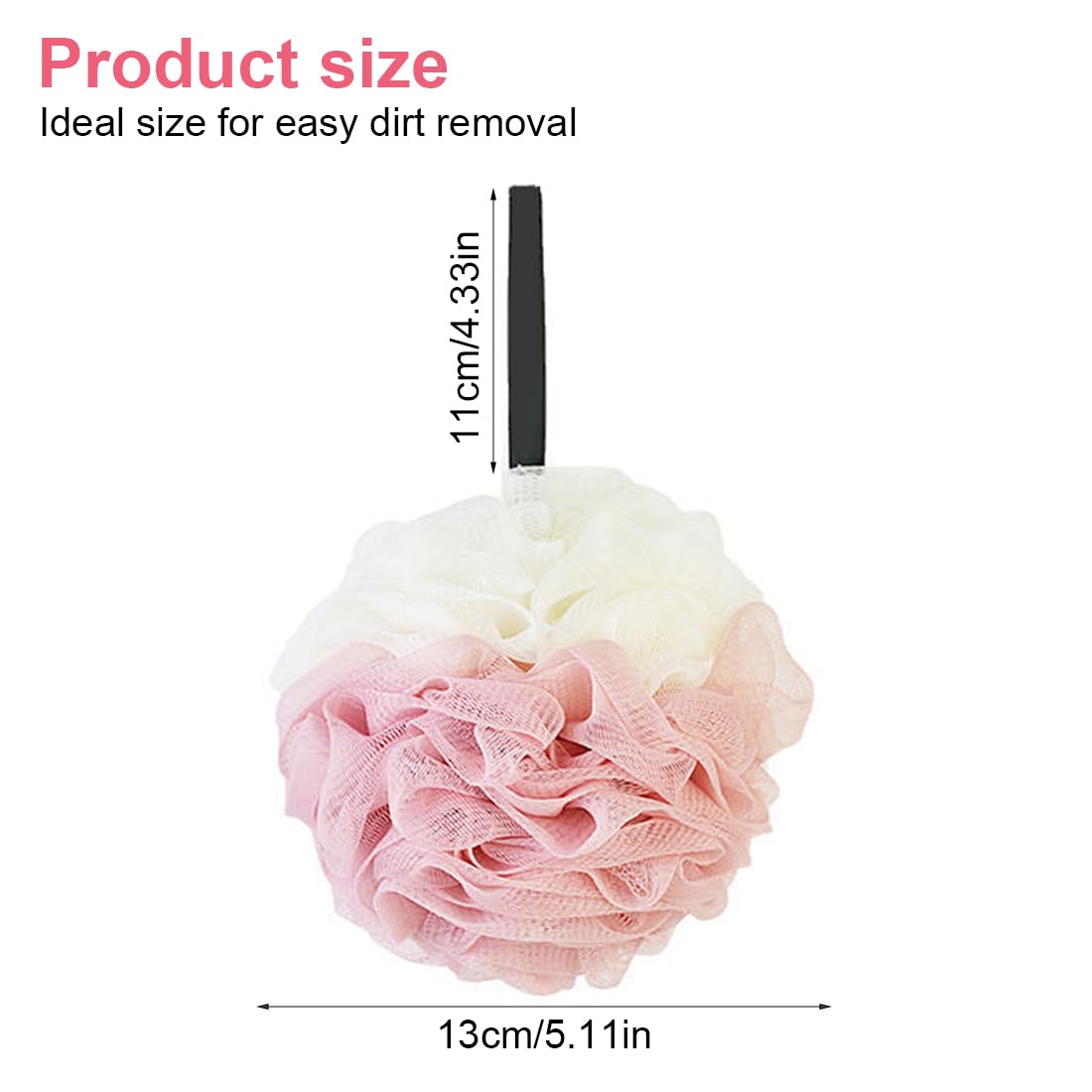 EBHO 2 Pièces Fleur de Douche Eponge Douche Fleur de Douche Lavable Fleur de Bain