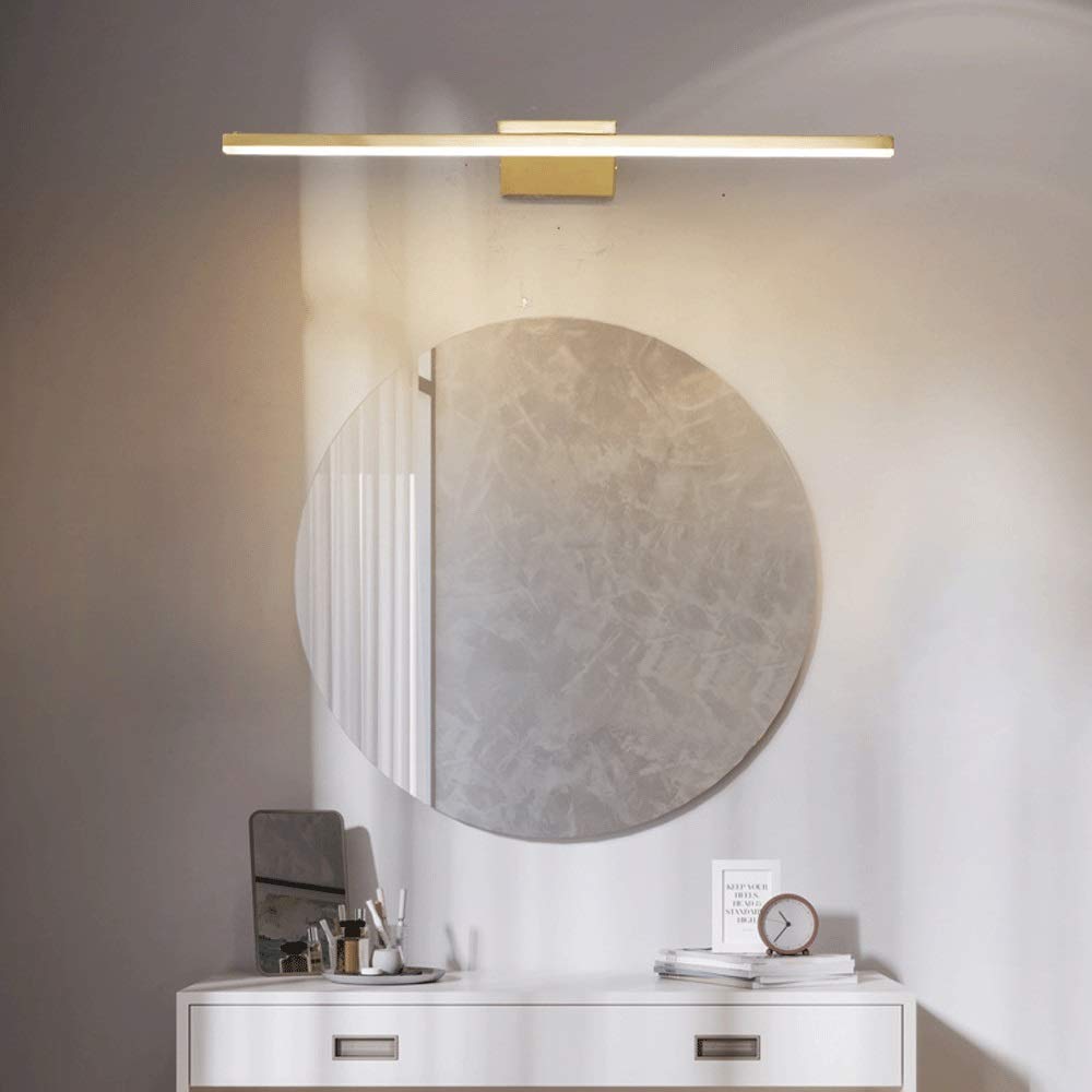 Oświetlenie przednie z lustrem LED, lampa łazienkowa, oprawa oświetleniowa z 3 trybami kolorów, jasność 32 W, światło do lustra łazienkowego, toaletki, garderoby, klasa energetyczna A+++]
