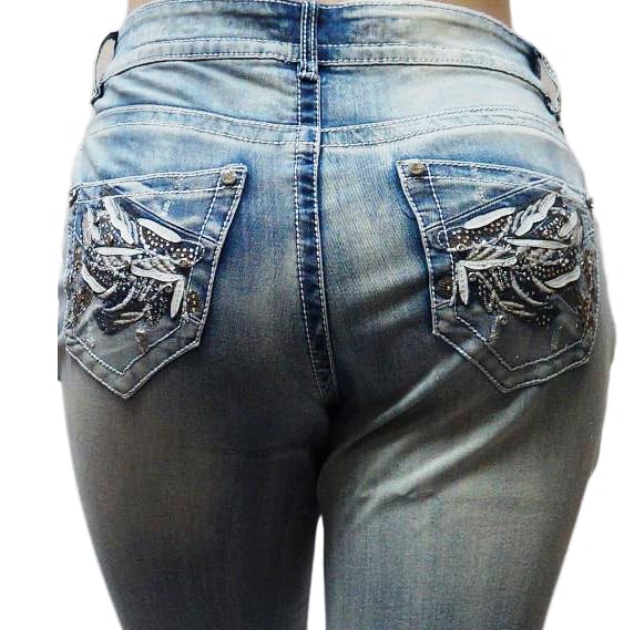 Jack David Y&F Rock & Stone Womens Plus Size Curvy Stretch Relaxed Fit Straight/Skinny/Bootcut Denim Jeans Pants4