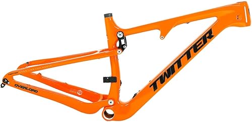 Miniatura 9 de 27.5ER 29ER - Marco de bicicleta de montaña de carbono de 4.724 in, marco de viaje de 5.827 x 0.472 in, eje pasante con eje pasante con eje central