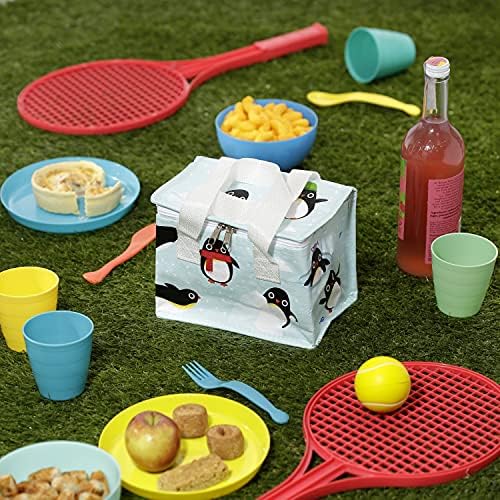 Puckator Huddle Penguins Woven Cool Bag Lunch Bag Home Office School Travel Camping Picnic Height 15.5cm Width 20.5cm Depth 14cm