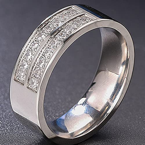 Jude Jewelers Stainless Steel Half Eternity Wedding Band Anniversary Statement Ring3
