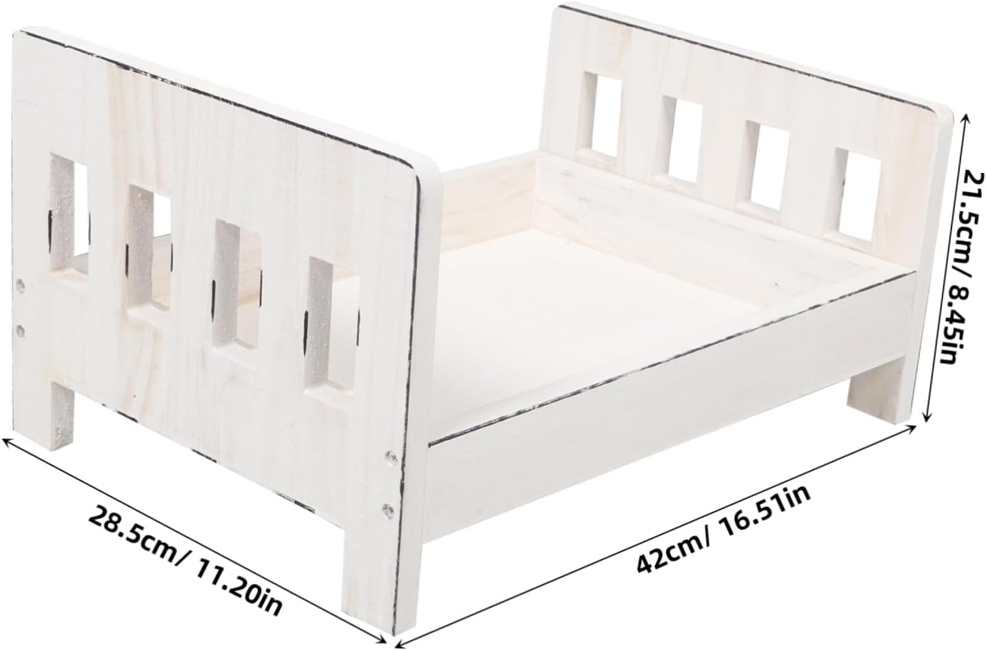 Gadpiparty Vintage Bed Prop for Newborn Photography Photo Bed Setup for Creative Styling Photoshoots for