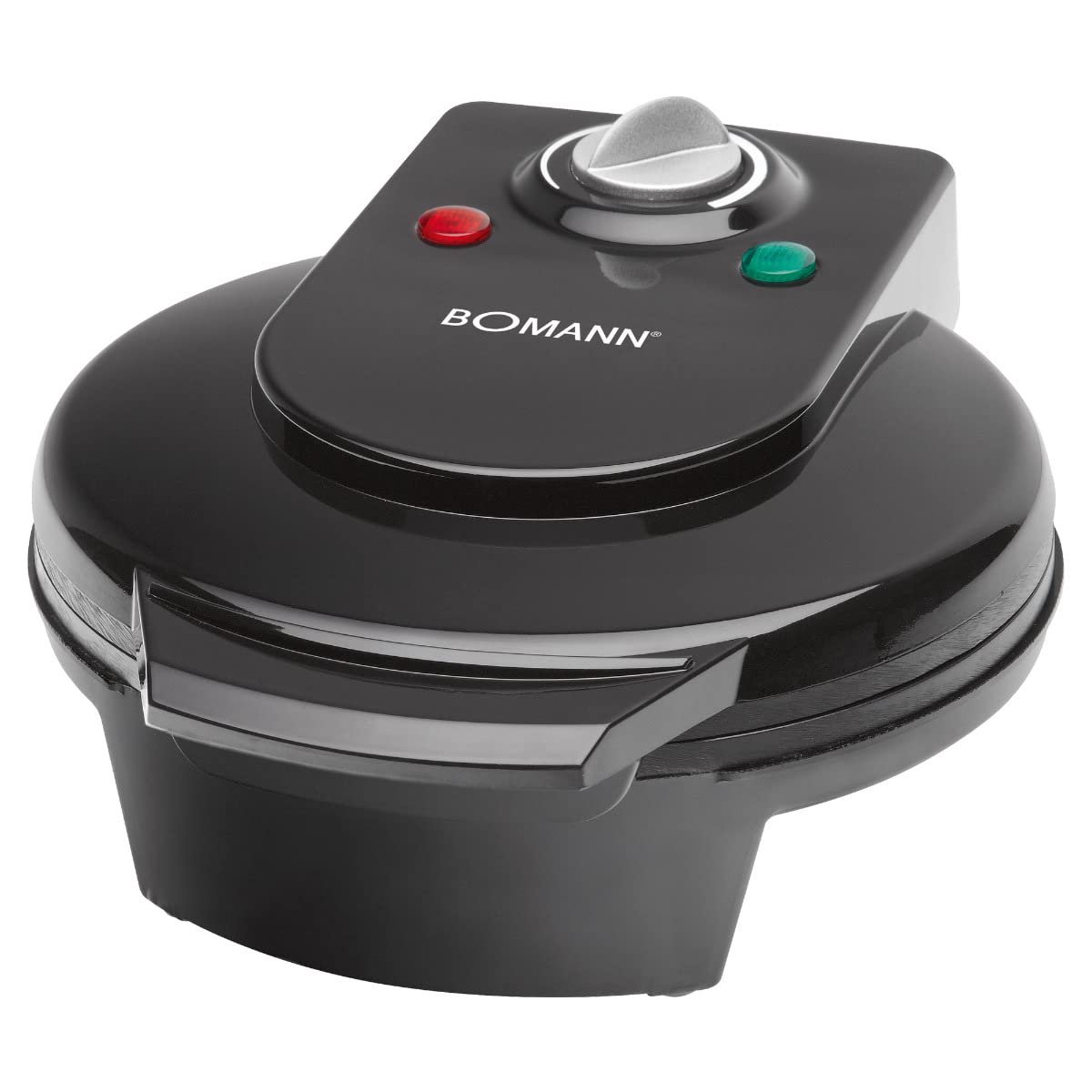 Bomann - mod. WA 5018 CB - Piastra per waffles, con base a forma di cuore, potenza: 1200 W nero