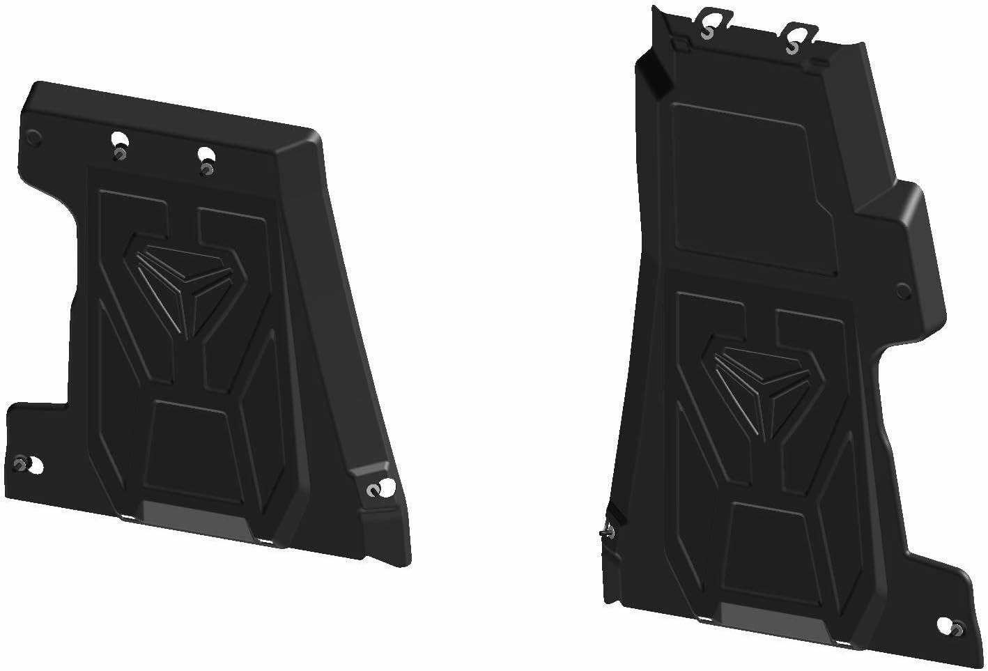Polaris Slingshot All-Weather Floor Mats for S, SL, R & SLR Models, Driver and Passenger Side Protection, Rubber, Deep Channels for Water, Mud and Dirt, Set of 2-2889323