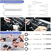 UNIDEAL Outils Demontage Garniture Auto, 39 Outil de Suppression de Radio Audio, Outils de démontage de Garnitures pour Panneau Accessoires Porte Autoradio Tableau De Bord De Voiture (Bleu) #4