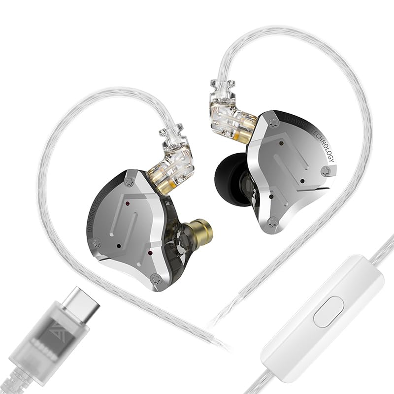 Yinyoo KZ ZS10 Pro Type-C IEM intra-auriculaires HiFi 4BA+1DD