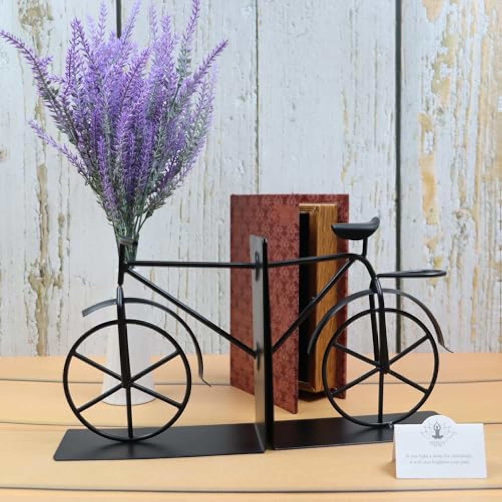 Antique Cycle Iron High Bookend for Home Decor