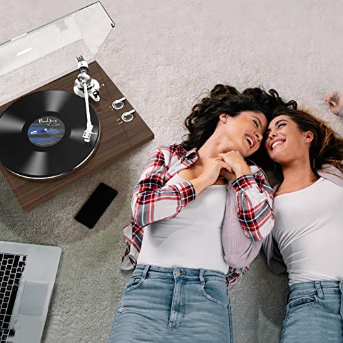 Platine Vinyle Bluetooth Tourne Disque 33 + 45 TR/Min avec Transmission par Courroie Haute Fidélité, Lecture sans Fil avec Cartouche Magnétique à Contrepoids Réglable Enregistrement Via PC - Les Beatles, Paul McCartney, John Lennon, RIngo Starr, George Harrison Platine Vinyle Bluetooth Tourne Disque 33 + 45 TR/Min avec Transmission par Courroie Haute Fidélité, Lecture sans Fil avec Cartouche Magnétique à Contrepoids Réglable Enregistrement Via PC – Image 7