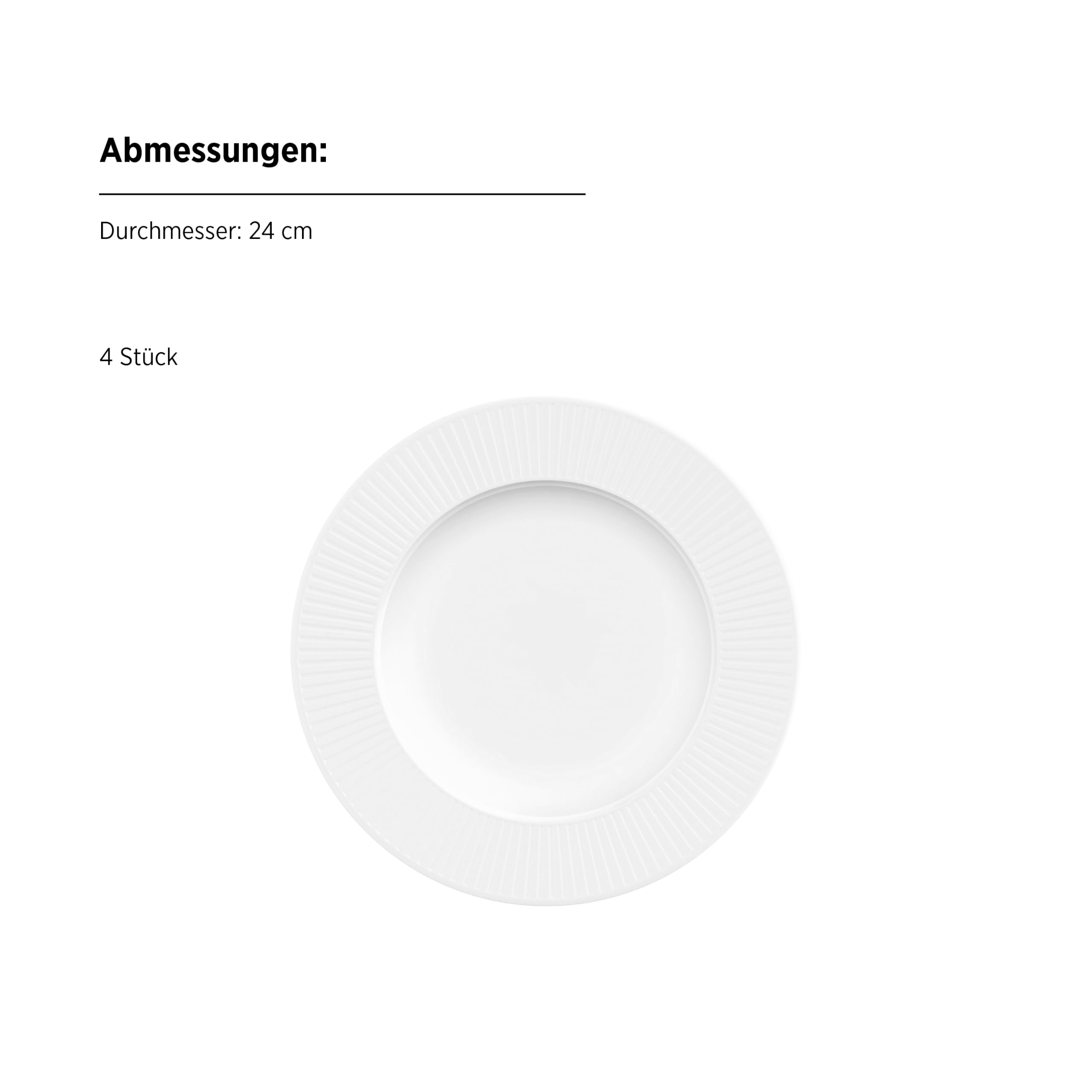 MÄSER Teller-Set, Porzellan Raio