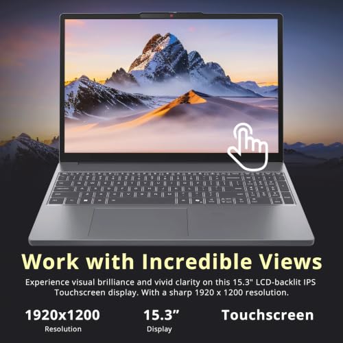 Image of Lenovo IdeaPad Slim 3 15.3 inch WUXGA Touchscreen Laptop, AMD Ryzen 7 8840HS, 24GB DDR5 RAM, 3TB Storage (2TB SSD + 1TB Docking Station), Backlit Keyboard, Numeric Keypad, Windows 11, Luna Gray