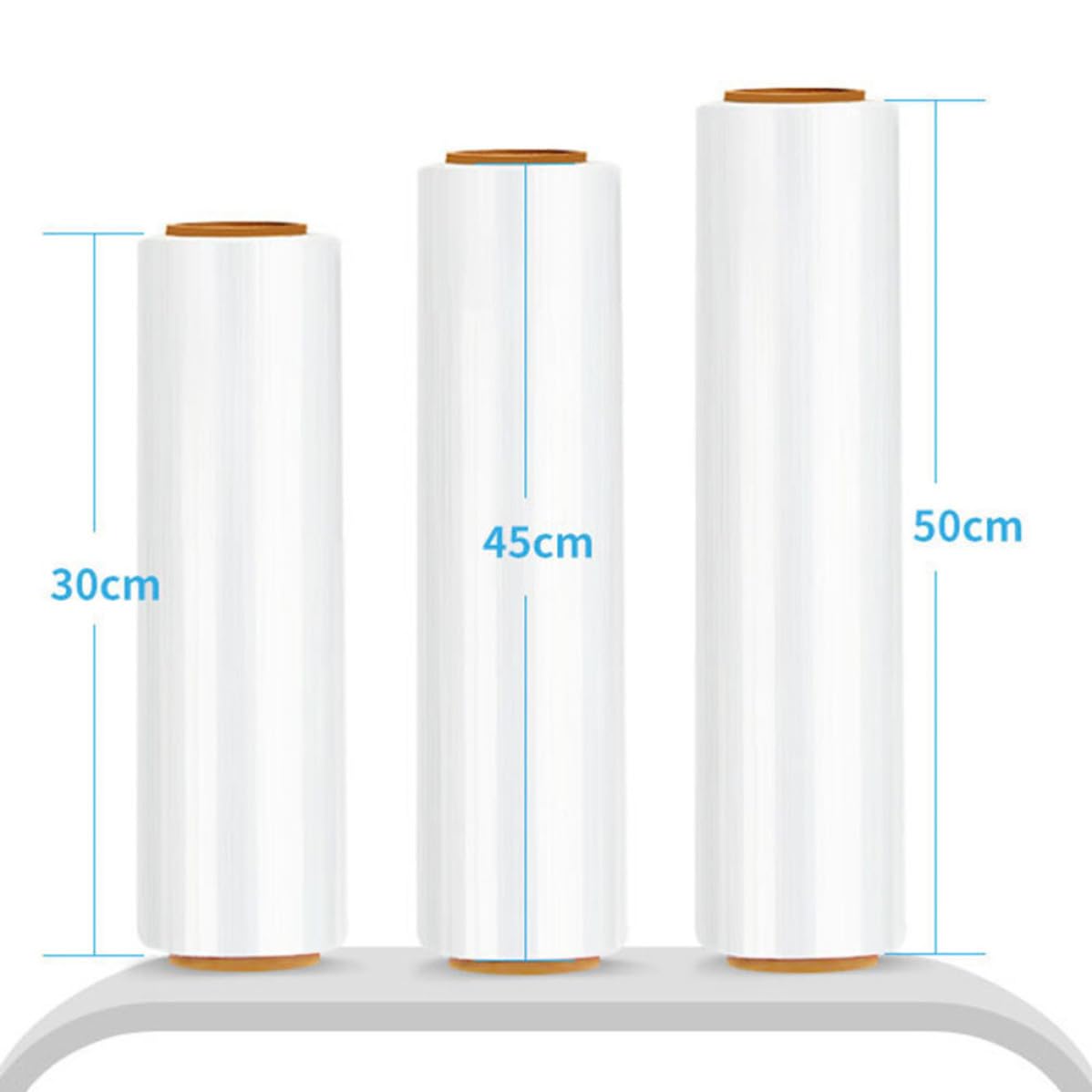 Transparente Stretchfolie 2mm Stärke 1 Rolle Lldpe Verpackungsmaterial Verschleißfest für Umzüge und Lagerhallen Stretchfolienverpackung
