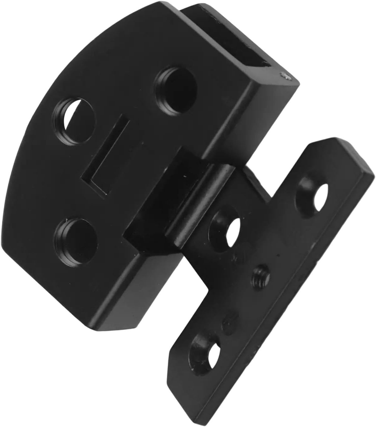 Sturdy Zinc Alloy Hinges Designed Specifically for Glass Cabinet Doors and Displays Featuring a Non Opening Functionality with Screws (2pc Black)