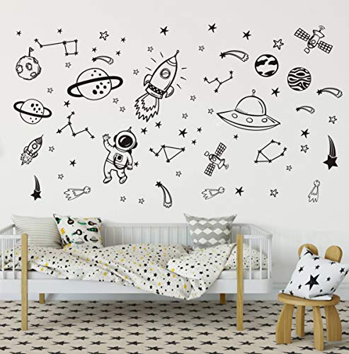 Vinilos decorativos espacio exterior para habitación infantil miniatura 3