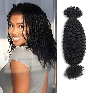 QVR Spring Twist Crochet Human Hair...