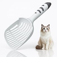 Extra Large Cat Litter Scoop with Multi-Layer Sifter, Cozy Cat Paw Handle & Hanger - Efficient Pet Poop Scooper for Litter Boxes