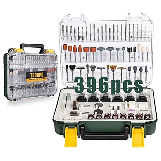 Accesorios de Herramientas Rotativas POPOMAN 313PCS, diámetro de mangos 1/8"(3.2mm) Grinder Universal Kit de Accesorios, para amoladora eléctrica de corte, amolado, lijado, afilado, tallado