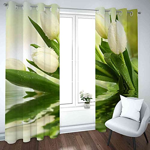 Rideaux à oeillets 100% polyester isolant thermique 3D