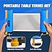 GSE Games & Sports Expert Blue Adjustable Retractable Ping Pong Net & Post. Portable Table Tennis Net & Clamps. Replacement Ping Pong Net for Any Tables