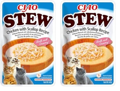 INABA Ciao - Stew Poulet & Pétoncles - Recipe Friandise