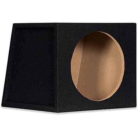 12S Sealed 12" Single Car Bass Box Speaker Enclosure Cabinet for Car Truck SUV Cover