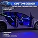 Nestour Interior Car Neon Lights Fit for Tesla Model 3 Y 2016-2020 (Center Console+Dashboard+Seat Back+4 Foot Lights) with Armrest Organizer, Tesla Ambient Lighting, APP-Controlled LED Strip Lights