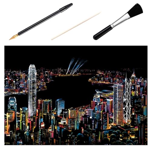 SAFIGLE Juego de Accesorios para Pintura Rascada 4 Piezas para Niños, Fáciles de Usar en Escuelas y Guarderías