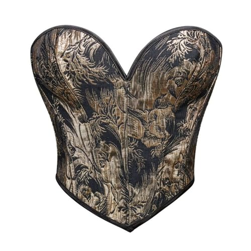 Corsé elegante para mujer estilo vintage con estampado floral