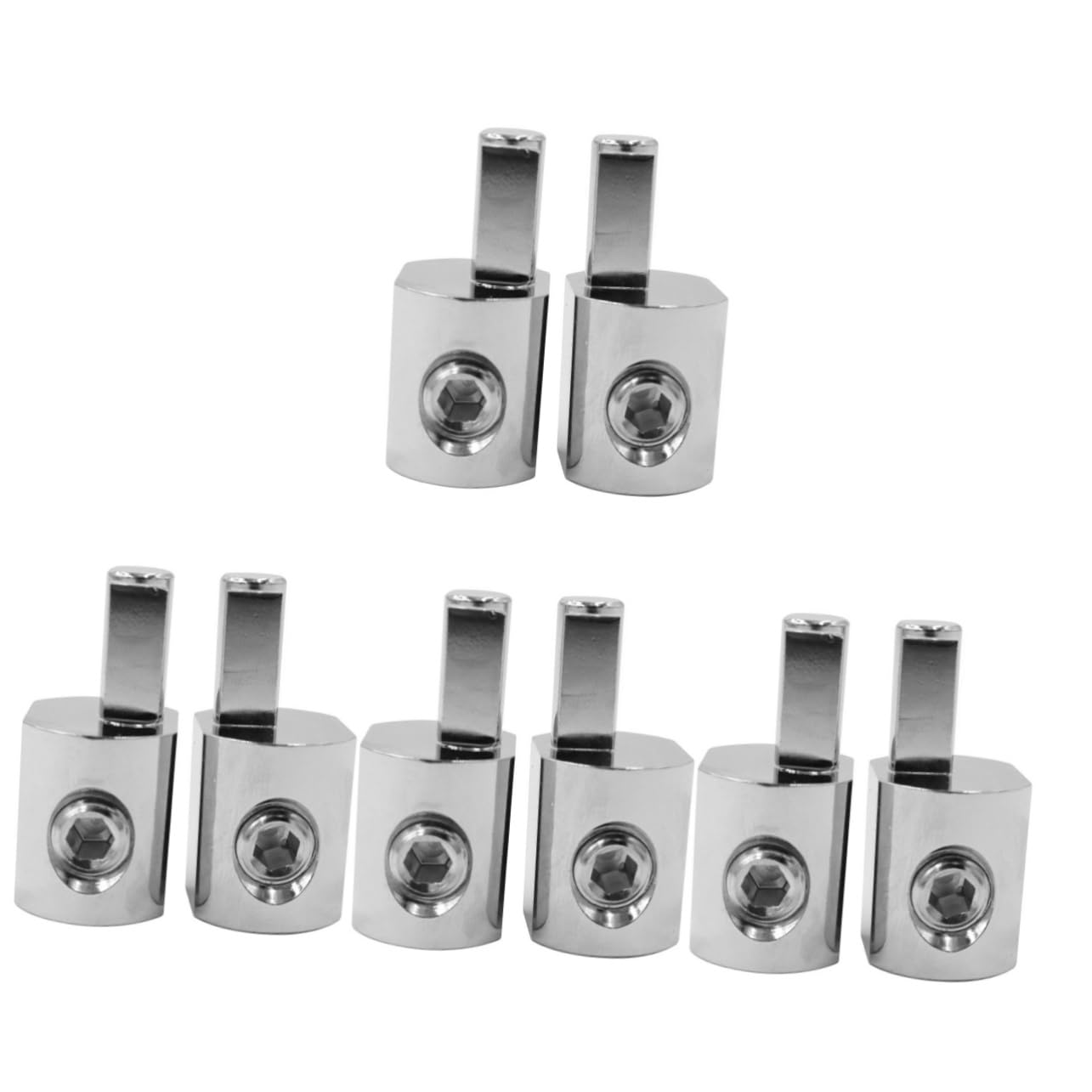 4pairs Replacement Gauge to Gauge Wire Reducer Adapter for Ground Amplifier Input Easy Installation Screws and Heat Shrink Tubes Compatible Oversized Car Audio Cables