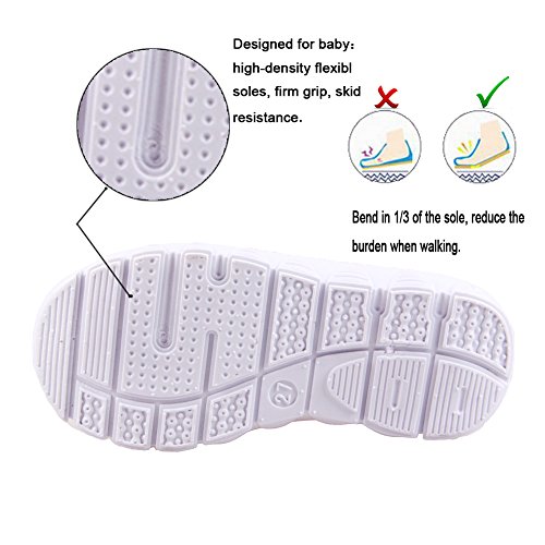 CIOR Toddler Kids Water Shoes Breathable Mesh Running Sneakers Sandals for Boys Girls Running Pool Beach U120STWX01-Pink-234