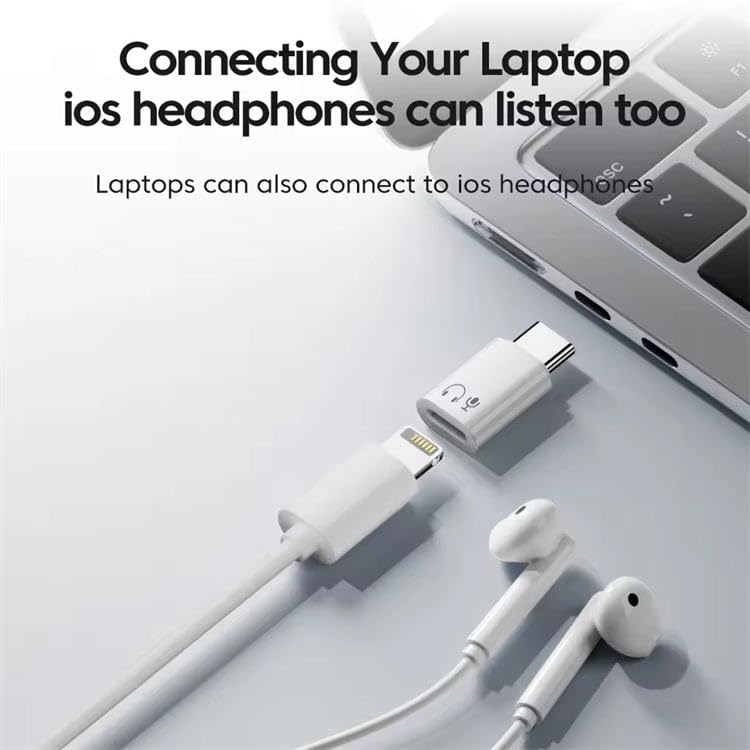 Image of AutoStory USB C to Lightning Audio Earphone Converter Adapter, USB C Male to Lightning Female Headphone HiFi Converter for iPhone 17 /16 /15 Support Call /Listen to Music /Remote Control /Microphone