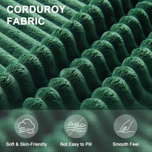 Image of 133 inch Cloud Sectional Couch, Boneless Couches for Living Room, Green