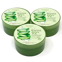 BIOAQUA 92% Aloe Vera Extracts Hydrating Acne Spot Removing Face Night Cream Replenishment Soothing Long lasting Gel 3x220g 22.3 fl.oz