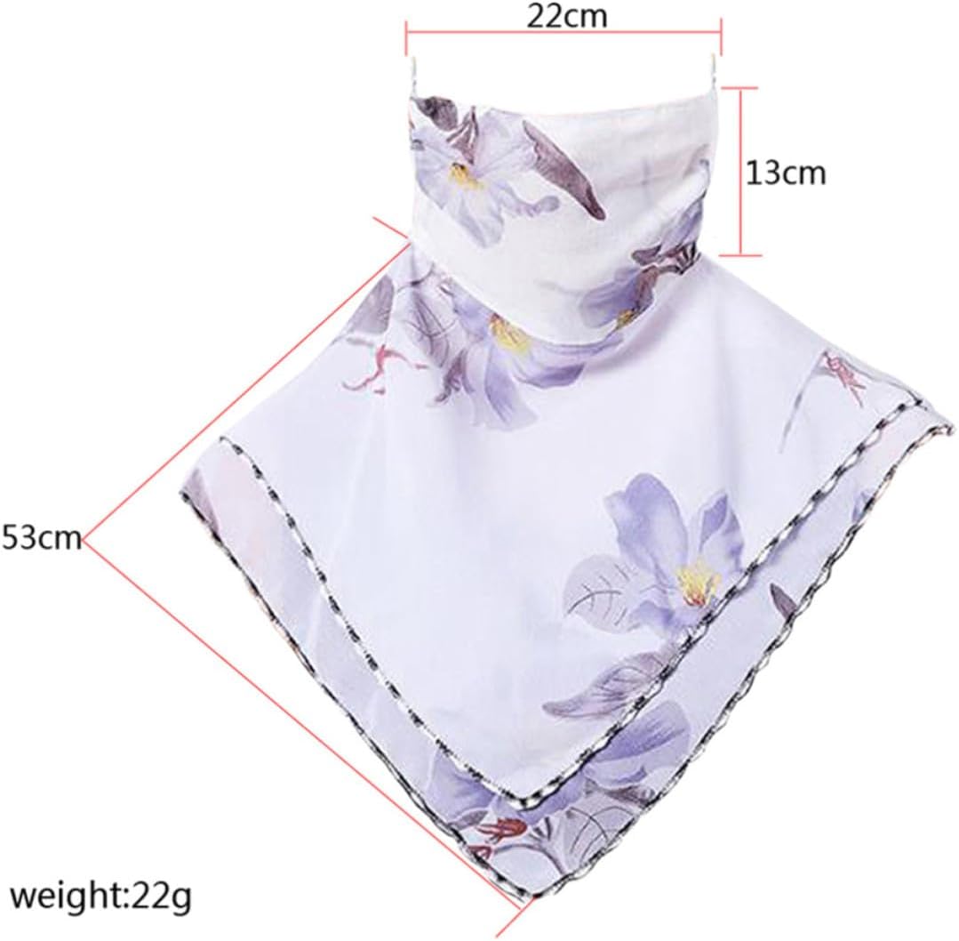 Protection Face Veil Scarf for Women Elastic Ear Hooks image 2