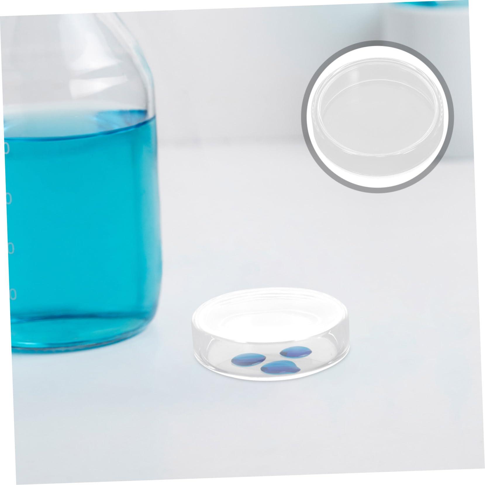 Veemoon 10stücke Glas-petrischalen für Labor mit Deckel aus Borosilikatglas für Sterile Kultur Mikrobiologische Untersuchung und Beimpfung