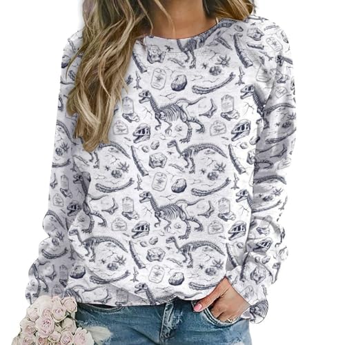 Sweat-shirt col rond femme manches longues pour un style original sans sacrifier le confort