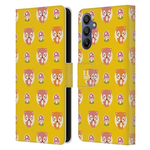 Funda libro Samsung A15 con zorros ideal para regalar