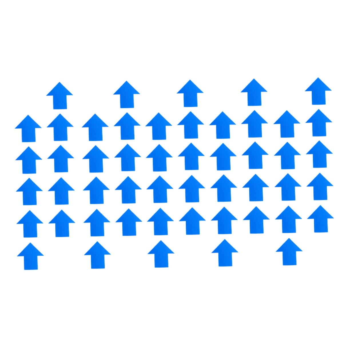 NAMOARLY Self-adhesive Sticker Warning Sign 50pcs Arrow Decals for Floor Wall Indoor/outdoor Use