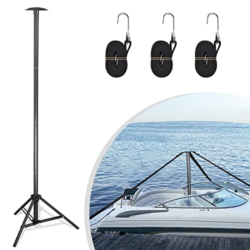 DACK Boat Cover Support Poles Stand System,Pontoon Boat Cover Support with Metal Tripod Base,27-59...